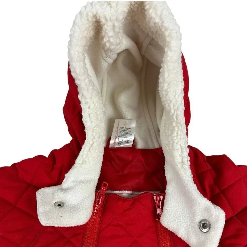 Hanna Andersson Red Hooded Snow Suit One Size Bunting